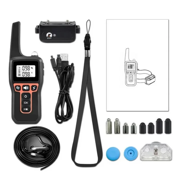 1000m Electric Pet Dog Training Collar IP67 Waterproof Rechargeable Pet Anti Bark Control Sound Vibration Shock Dog Training - Image 3
