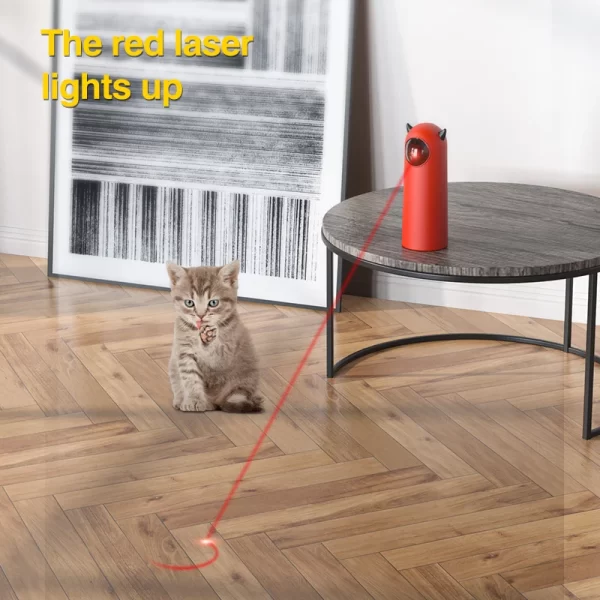 Automatic Cat Laser Toys Interactive Smart Teasing 360 Irregular Rotation Cat Exercise Sports Handheld Electronic Cat Toys - Image 2