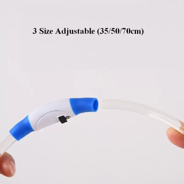 LED Dog Collar Rechargeable 3 Working Mode More Lighter Max 70cm Night Safety Flashing Glow Collar Anti Lost Night Collar - Image 4