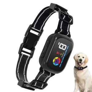 Automatic Anti Bark Collar Dog Training Bark Stopper with 5 Adjustable Sensitivity Beep Vibration Shock Collar IP67 Waterproof